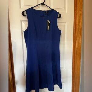 NWT Blue Pleated Dress